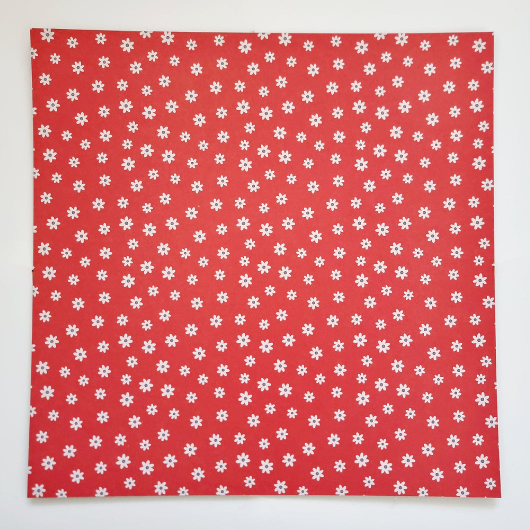 White Flower Cardstock