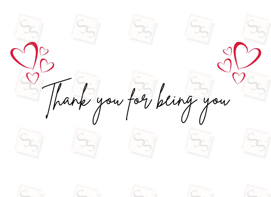 Thankyou For Being You C5 Gift Box Png. File