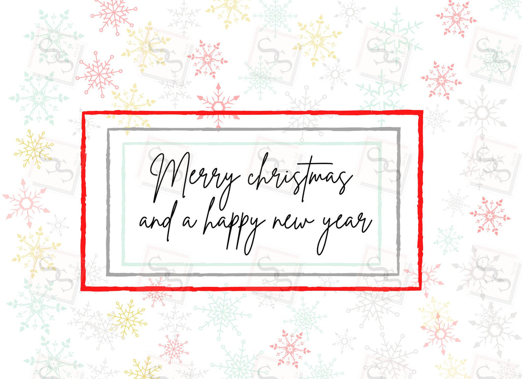 Merry Christmas and a Happy New Year C5 Gift Box Png. File