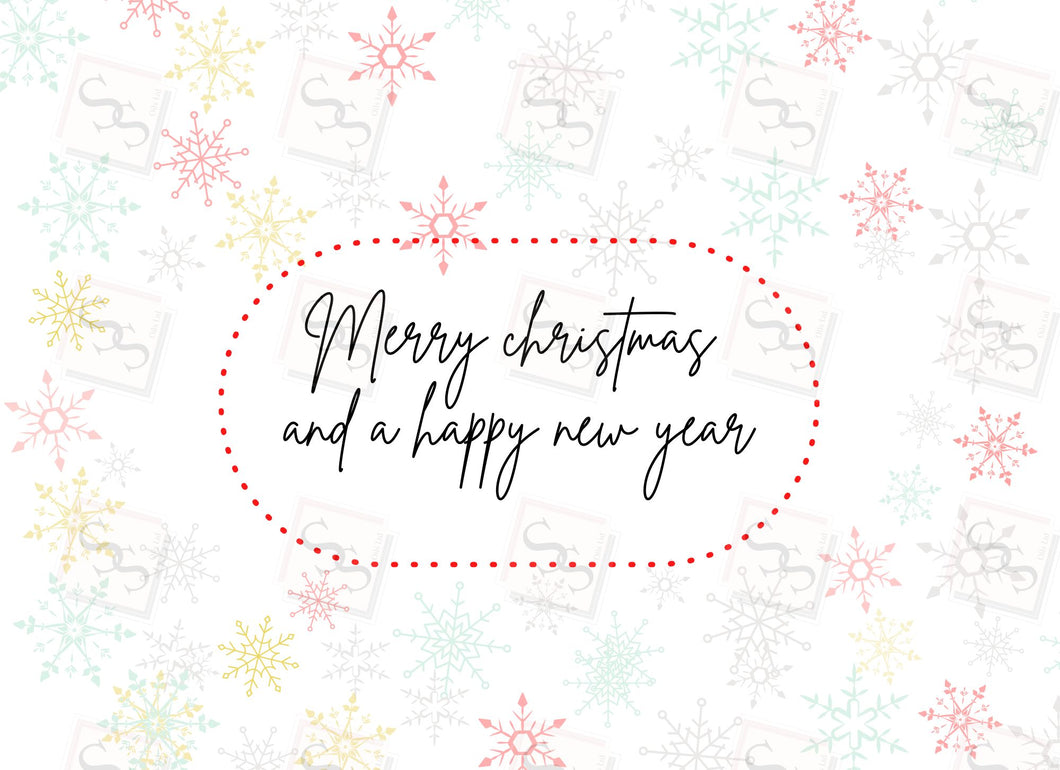 Merry Christmas and a Happy New Year C5 Gift Box Png. File