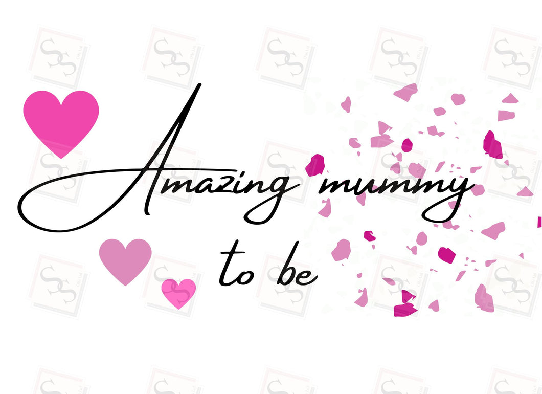 Amazing Mummy to Be Pink C5 Gift Box Png. File