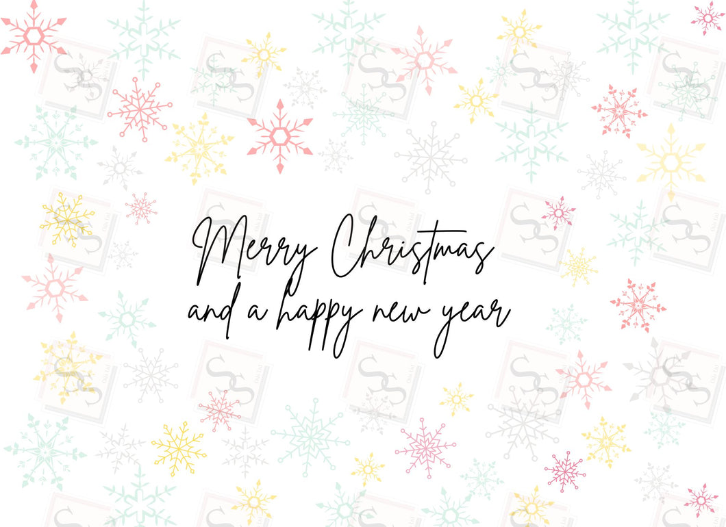 Merry Christmas and a Happy New Year C5 Gift Box Png. File