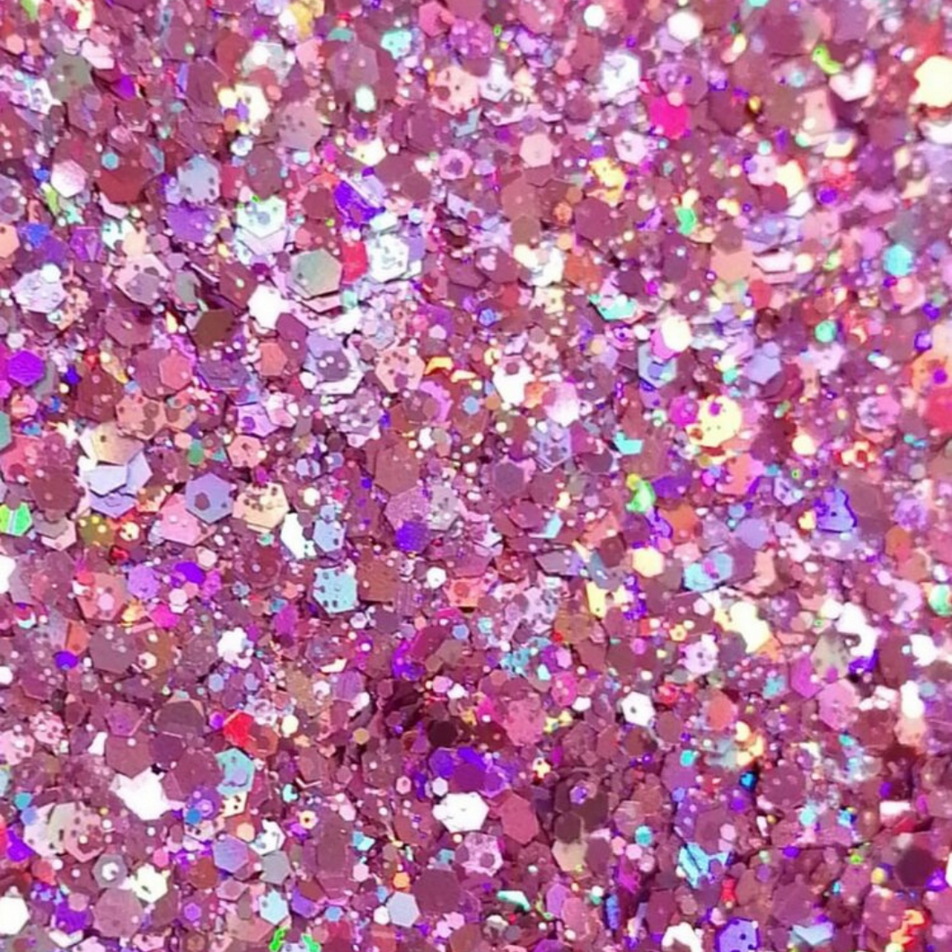 Multi Pink Holographic Chunky Sparkle Glitter Mix